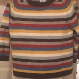 Boys GAP striped sweater. Size 4. Wool blend.